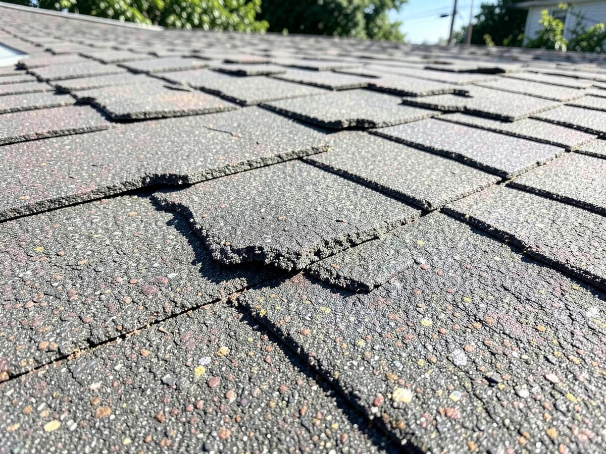 Lifted or missing shingles